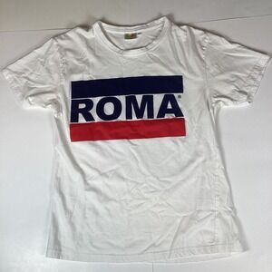 Smartee Womens T Shirt Adult Size Medium Crew Neck Roma White Top Cotton Comfy